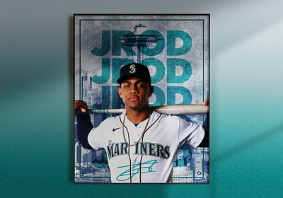 Julio Rodriguez | Baseball Design baseball baseball design concept design dominican republic julio rodriguez mariners mlb mockup mockup design photoshop poster poster art poster design product design seattle seattle mariners sports sports design washington