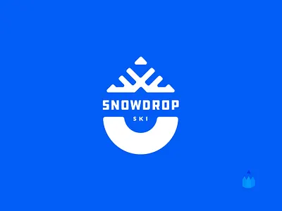 Daily logo challenge: Day 8 // Snowdrop Ski ❄️ 🎿 badge branding daily logo challenge iconic illustration logo merch ski ski resort snow snowdrop