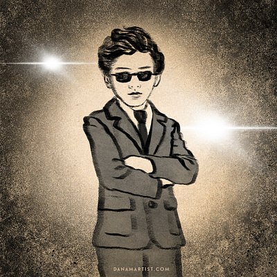 Artemis Fowl books character design digital drawing illustration ink inking inktober inktober2020 procreate sketch