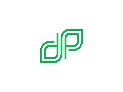 DP leaf concept adobe illustrator clean dp green icon leaf leaves logo logodesign minimalist plant simple symbol tree vector