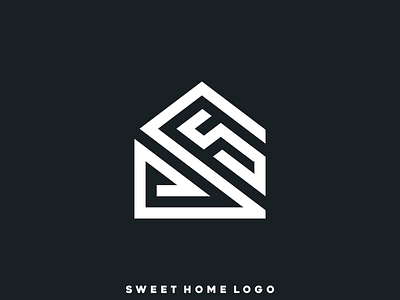 Sweet Home Logo Design design flat flat design flat logo good logo graphic design home logo illustration initial initiallogo letters logo logos minimal minimalist minimalist logo monogram monogram logo simple logo sweet home