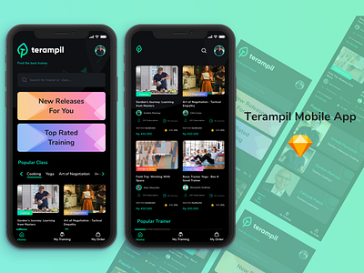 exploration for Terampil - Training Platfor (homepage) app app design design illustration ui uidesign uiux user experience design ux