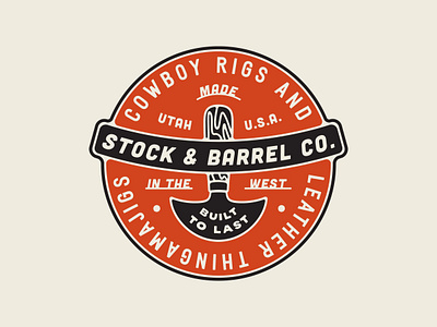 Stock & Barrel T-shirt badgedesign retro tshirtdesign type lockup vintage western