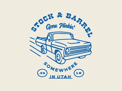 Stock & Barrel T-shirt branding plinkin retro truck tshirt design vintage