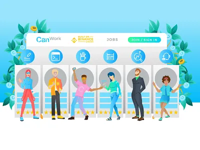 What is CanWork ? affinitydesigner branding flat illustration illustrator vector