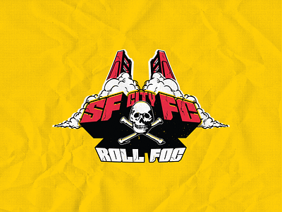 Jolly Rodger 2 brand design branding design football illustration logo postcard poster san francisco sf bay area sf city fc sfo soccer