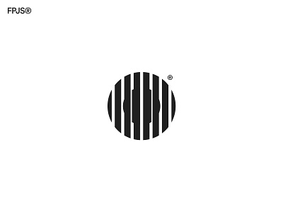 FingerprintJS app branding circle design finger fingerprint icon logo minimal vector