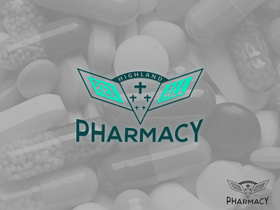 Pharmacy Logo | Highland Rexall Pharmacy Logo | branding design flat icon illustration illustrator logo logodesign logotype minimal pharmacy logo