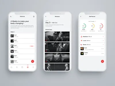 Workout and diet plan 2020 app branding creative design creator design dietplan dribbble fitness fitness app health app hello dribble logo meal prep mobile app product design ui ux uxdesign workout