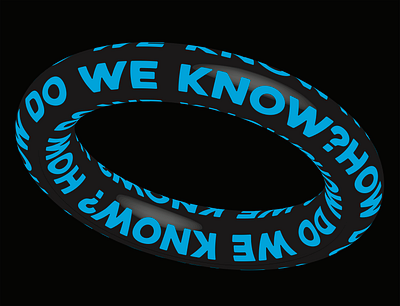 HOW DO WE KNOW? color design how do we know illustration ring text text wrap