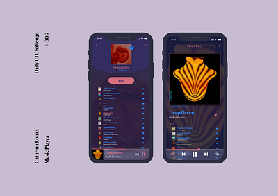 Daily UI Challenge #009 app dailyui dailyui 009 dailyuichallenge music player ui