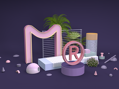 618 banner 3d branding design illustration logo typography ui