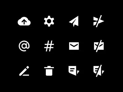 Billing Service Icons billing design geometric graphics icon icon design icon set iconography icons interface management saas send service settings shapes simple ui upload vector