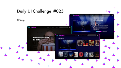 DailyUI 025 adobe xd app daily ui dailyui dailyuichallenge design tv app ui ux web webdesign