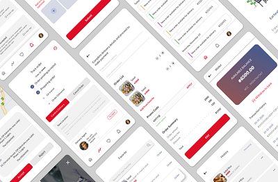 Food app app design ui ux