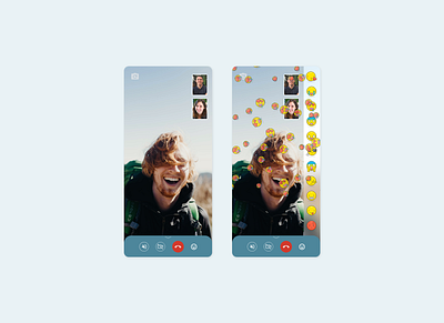 Video chat app ux design visual design xd xddailychallenge