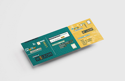 WELKOM | Museum Expo Identity branding collage color composition digital design graphic design green identity logo museum museum identity museum ticket pixel fonts technology the netherlands ticket typeface typography welkom yellow