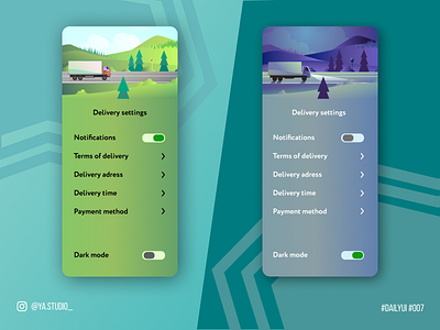 Settings page concept app daily dailyui dailyui007 dailyuichallenge dark mode dashboard delivery delivery app delivery service design desktop figma minimal ui ux