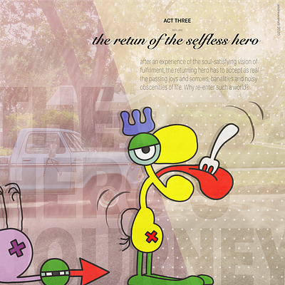 The hero’s journey—act three art artwork campbell concept digital graffiti hero illustration journey pop visual