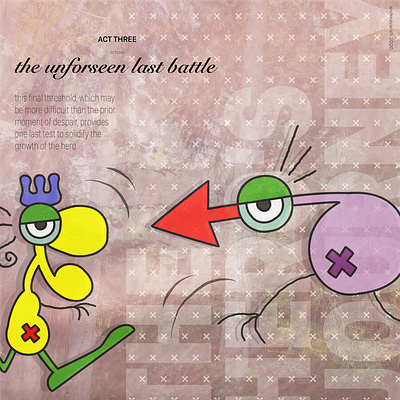 The hero’s journey—act three art artwork campbell concept digital graffiti hero illustration journey pop visual