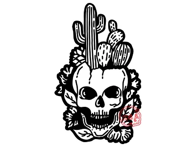 natural desert branding illustration vector