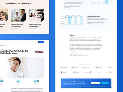 Customer Success Case analytics blue case client clients dashboard logo portfolio statistics