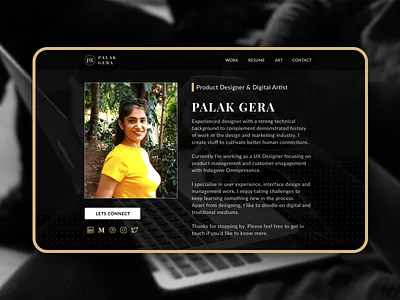 Landing page cover of my personal website brand branding contest cover design dark ui design figma landing page personal brand personal website portfolio product sketch ui uiux user interface vector visual design website website design