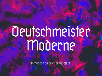 Deutschmeister Moderne | Free Typeface blackletter deutschmeister fontdesign fraktur free free font free typeface freebie glyphs latin ligatures modern multilingual typedesign typeface typography update