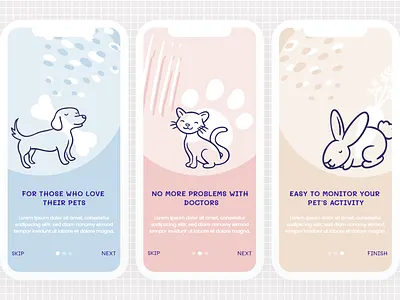 Onboarding Screens vet