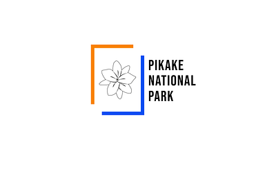 National Park Logo design flat logo minimal typography