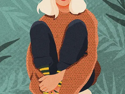 Blondie 2d art character characterdesign design digital illustration digitalart flat illustraion illustrator procreate shape texture