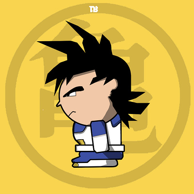 VEGETA BOBBLE HEAD bobblehead design dragonball goku illustration photoshop vegeta