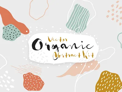 Vector Organic Abstract Kit abstract hand drawn organic patterns vector