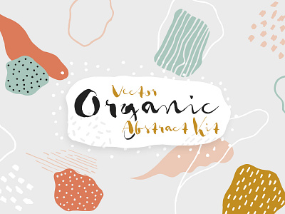 Vector Organic Abstract Kit abstract hand drawn organic patterns vector