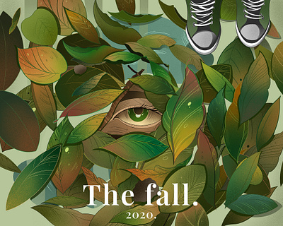 the fall Editorial piece art artist artwork commercial art design editorial editorial art editorial design editorial illustration illustration illustrator magazine type typography