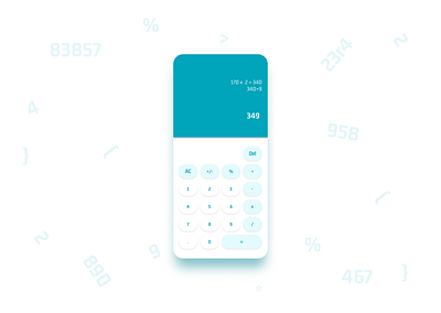 Daily UI #004: calculator calculator ui dailyui dailyuichallenge ui