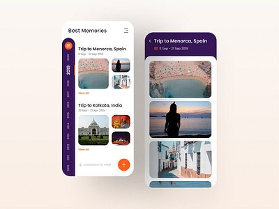 Daily UI Day 63 - Best of best of dailyui dailyuichallenge memories photo app photos ui design