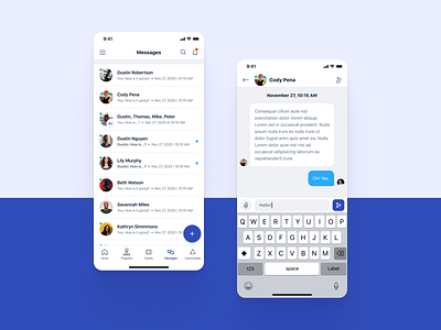 PbA / Powered by Action / Chat screens app chat chat app chatting group chat message app messages messaging messenger mobile app mobile app design mobile application mobile apps mobile design mobile ui non profit nonprofit ui ux