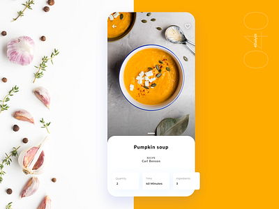 Recipe | Daily UI - 040 clean design clean ui daily daily ui 040 dailyui dailyuichallenge design digital recipe recipe app simple ui uidesign