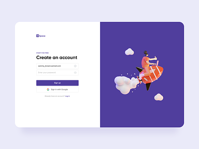 GISpace Sign Up page 3d 3d ilustration design form field forms sign in sign up signup ui uiux ux uxui web web design webdesign website website design