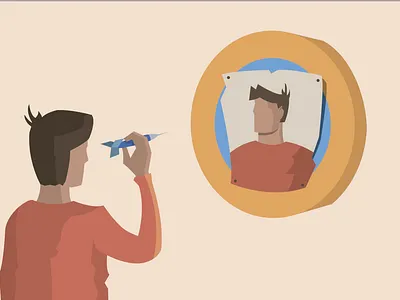 "Accept things as they are" editorial illustration illustration illustration art illustrator illustrators vector