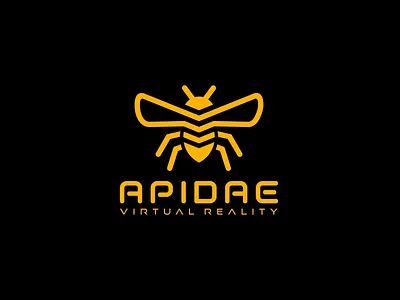APIDAE LOGO DESIGN apidae bee logo branding design flat design logo minimalist logo vector