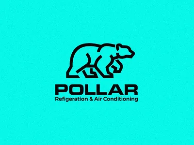 Pollar Logo Design bear logo branding design flat logo logo minimalist logo polar logo vector