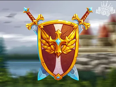 Shield & Swords - slot symbol digital art digital design digital designer digital development digital illustration gambling game art game design game graphics graphic design shield symbol slot design slot game graphics slot grapgics slot machines slot symbol design sword symbol symbols developer symbols development