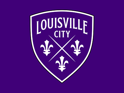 Louisville City FC badge city crest fleur de lis kentucky logo soccer