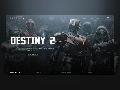 Game Site Concept design dribbbling game gamedev opengeekslab playstation ps5 ui