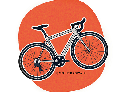 Cycle🚴‍♂️ 2020 adobe design flat design graphics illustration minimal minimalist motor nature new orange pro technical vector