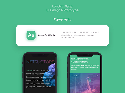 Thrvly - landing page - Typography aventa landing page typeface typogaphy uidesign