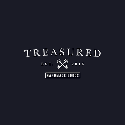 Treasured Handmade Goods branding design logo minimal