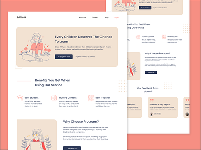 Kamuu - Schools ProLearn academics academy android app android app design branding chres design design ui ecommerce ecommerce app online school prolearn school school app schools ui uiux ux